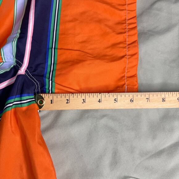 Polo Ralph Lauren Youth Boys' XL (18-20) Swim Trunks Navy Orange Stripes Pockets - Picture 14 of 14